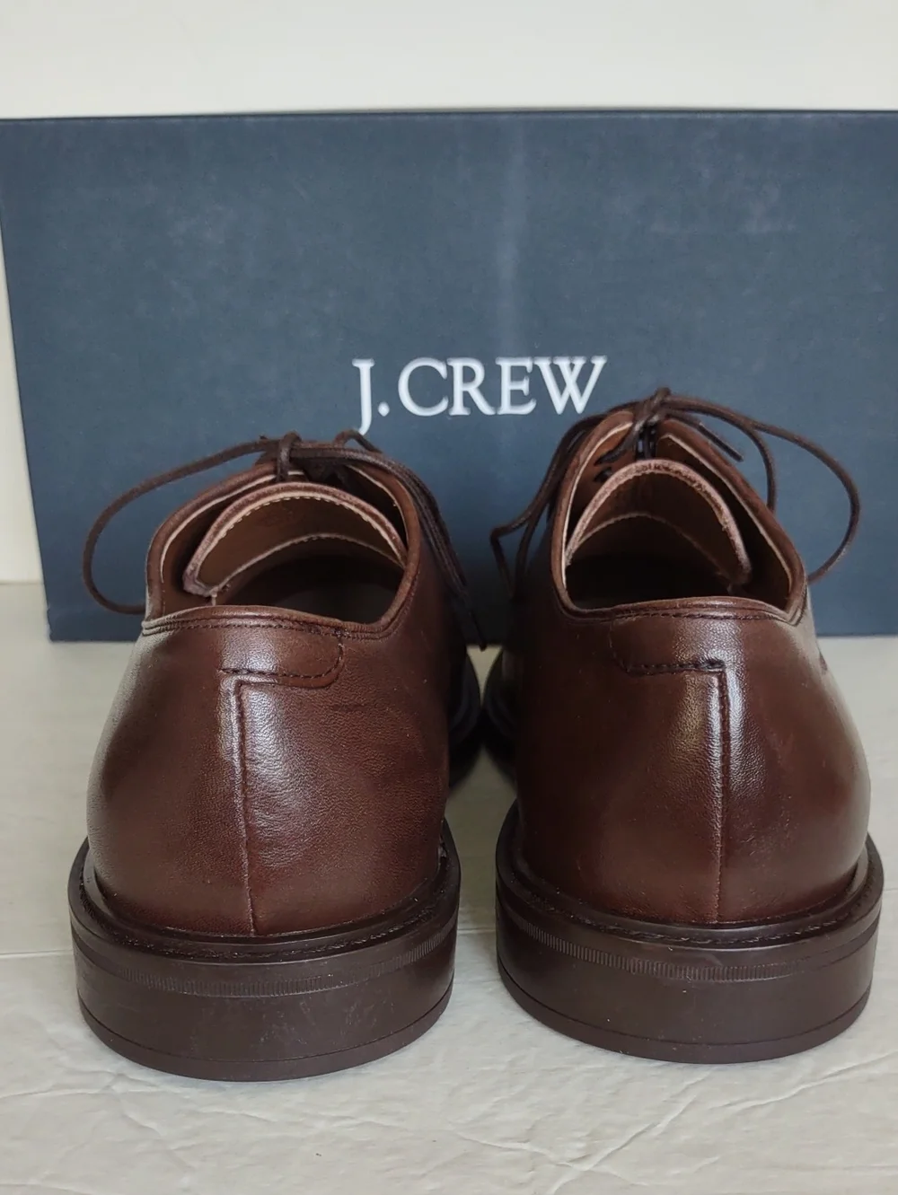 BRAND NEW J.CREW LEATHER LACE- UP